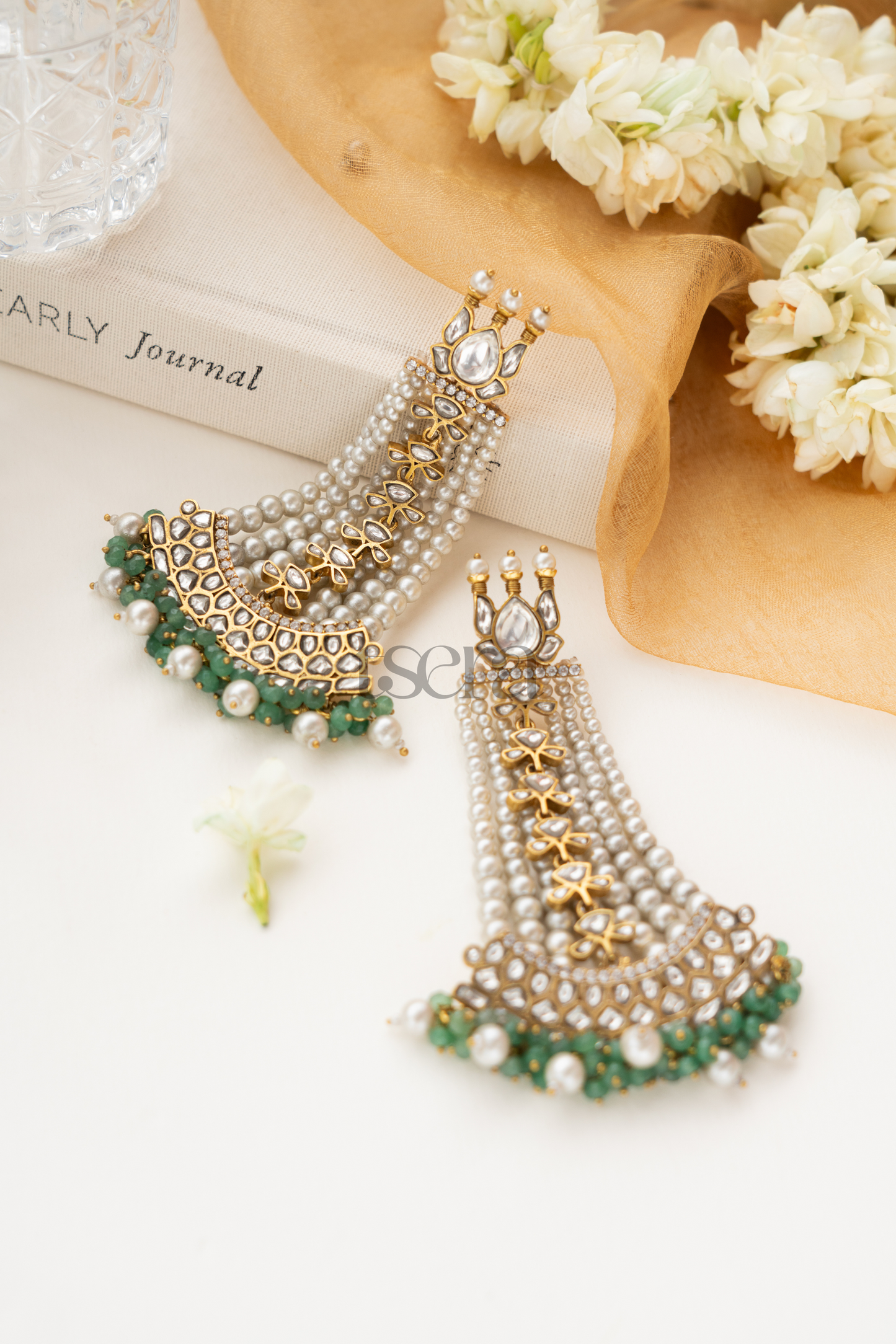 Chitra Polki Jhumka Earrings