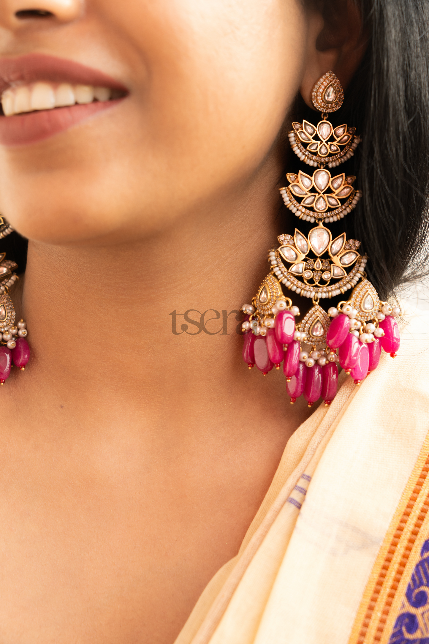 Nitya Polki Jhumka Earrings