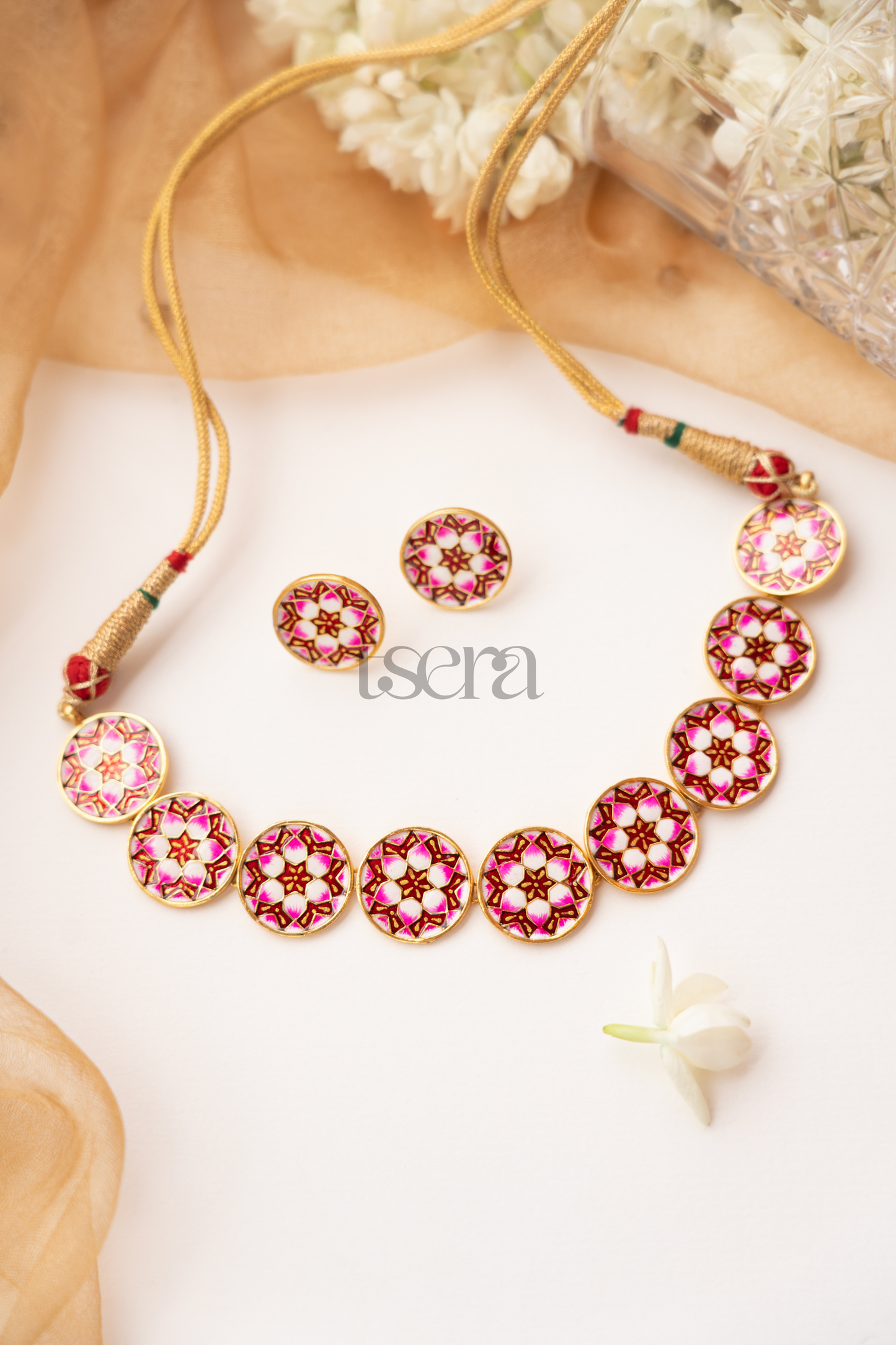 Myra Meenakari Choker Necklace Set