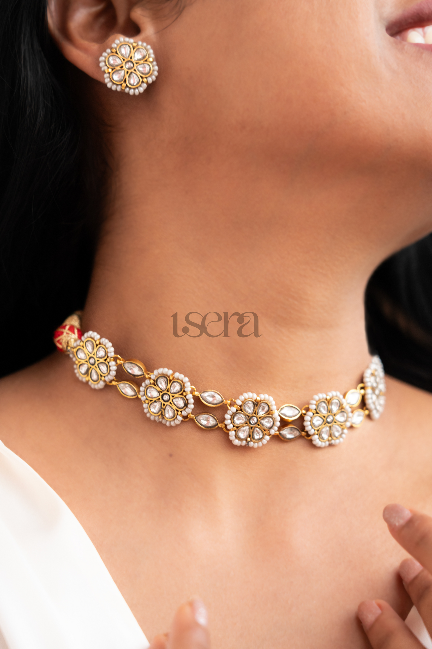 Rohini Polki Choker Necklace Set