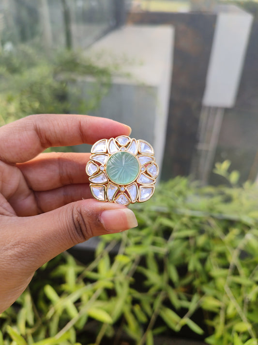 Zoha Kundan Adjustable Ring