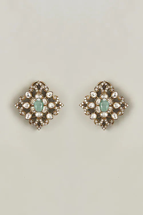 Heer Polki Stud Earrings