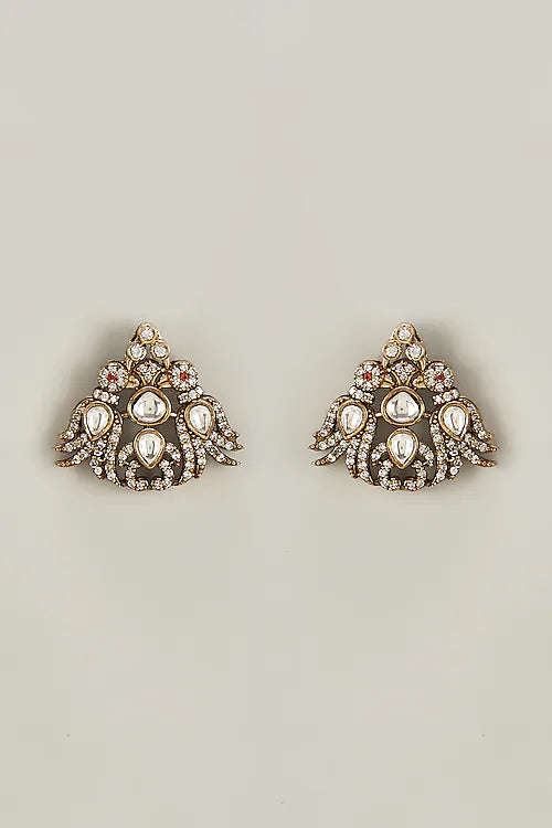 Kaira Polki Stud Earrings