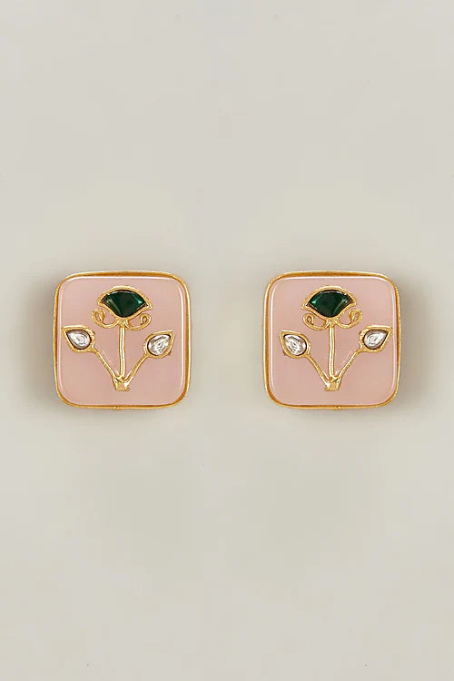 Ruhi Polki Stud Earrings