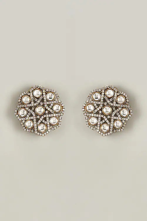 Ziya Polki Stud Earrings