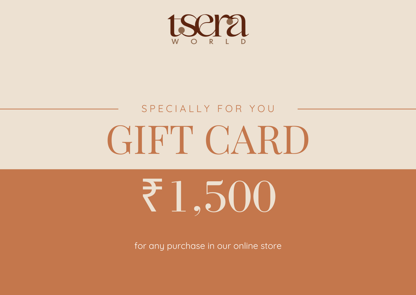 Tsera World Gift Card