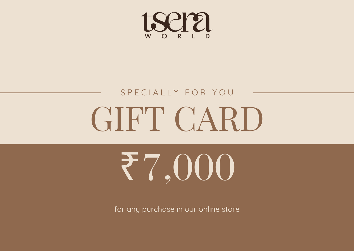 Tsera World Gift Card