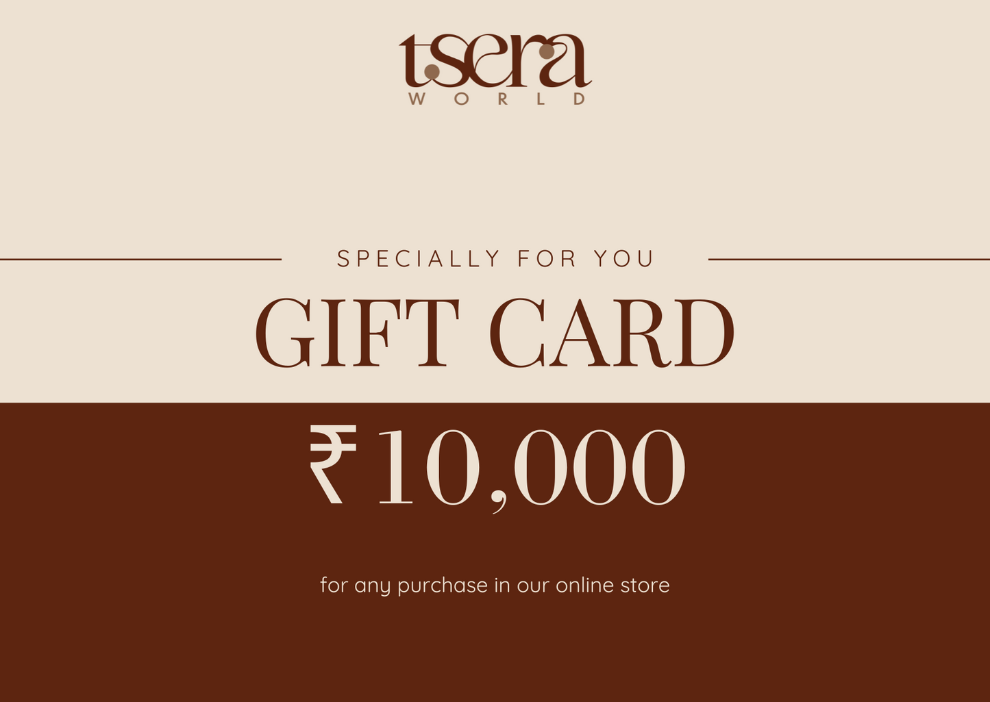 Tsera World Gift Card